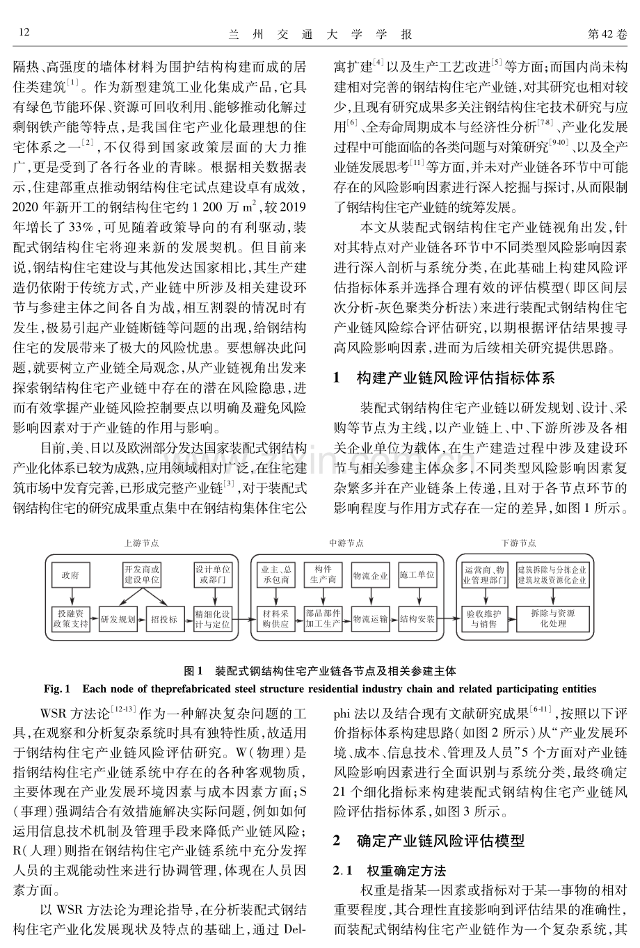 装配式钢结构住宅产业链风险评估与应用研究.pdf_第2页