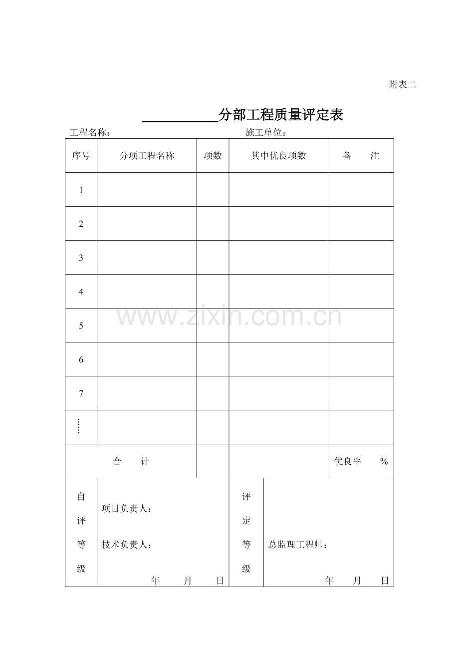 工程竣工验收申请表附表一.doc_第2页