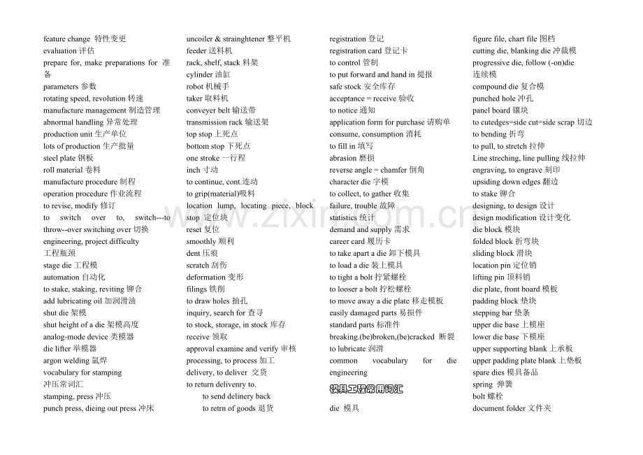 五金模具中英文词汇.doc_第3页