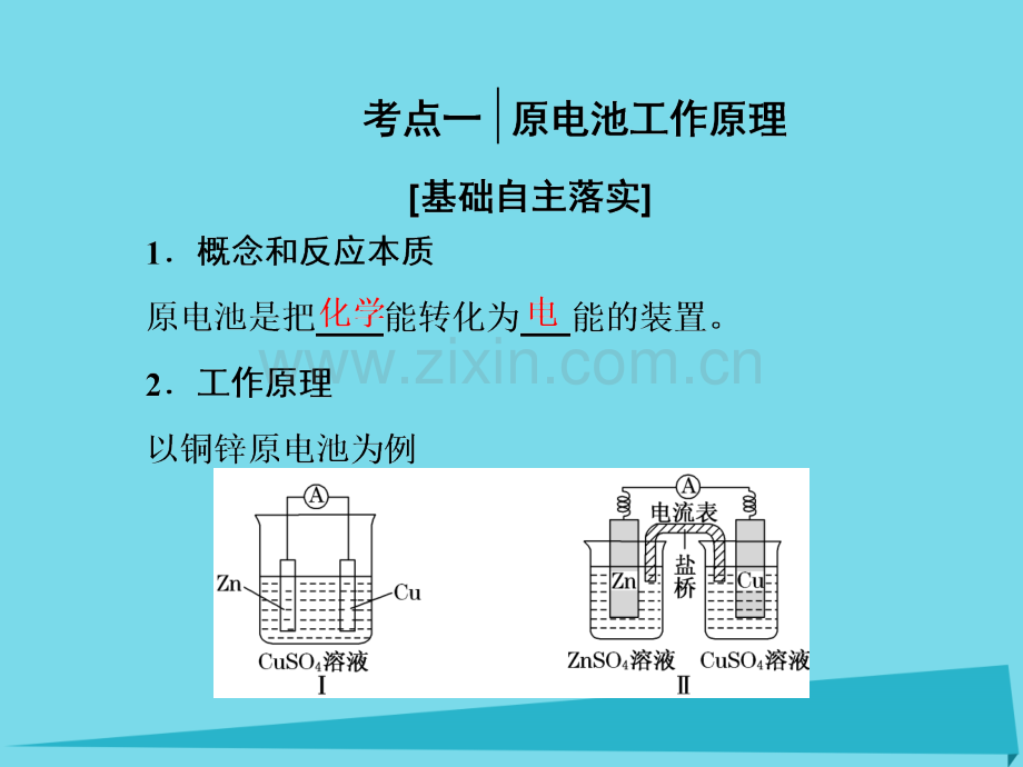 高中化学一轮复习化学反应与能量转化化学能转化为电能电池鲁教版.pptx_第3页