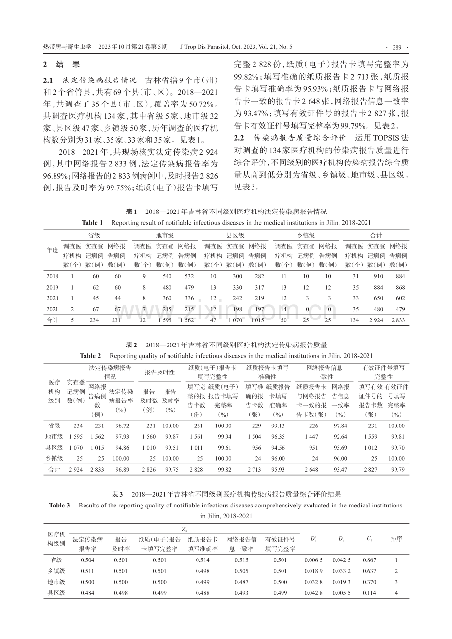 2018—2021年吉林省医疗机构传染病网络直报质量评价.pdf_第3页