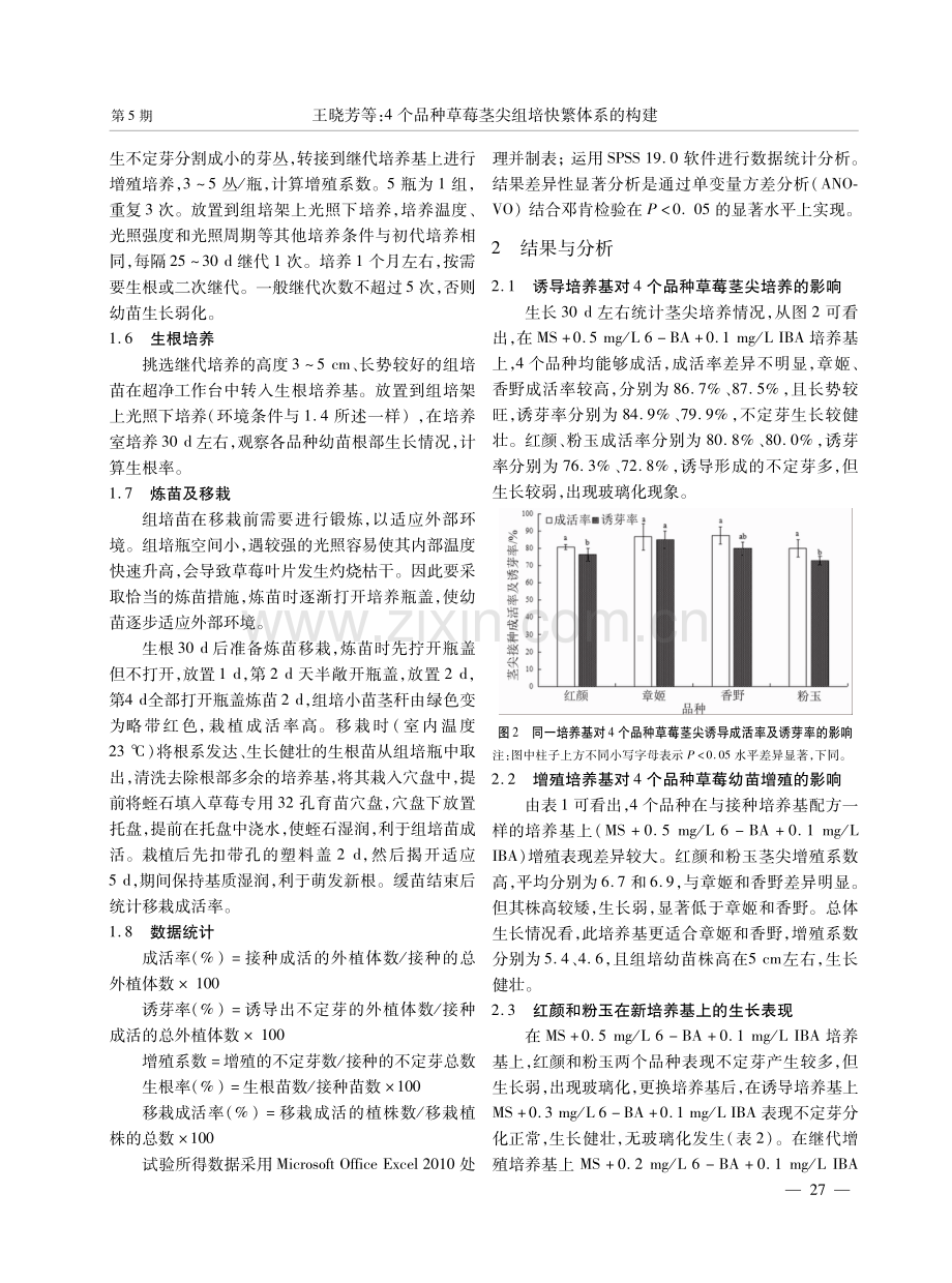 4个品种草莓茎尖组培快繁体系的构建.pdf_第3页