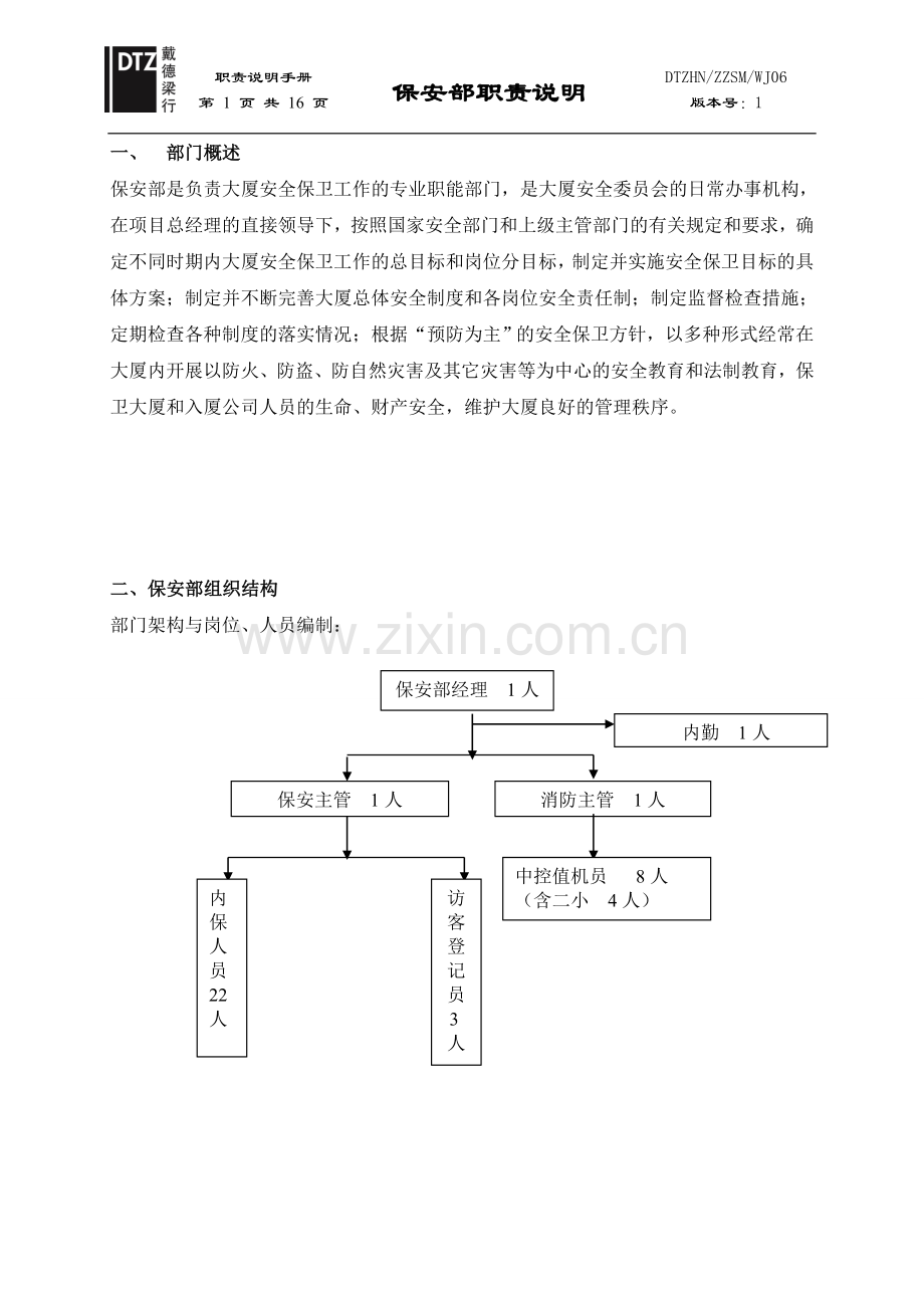 06职责说明保安部汇编.doc_第1页