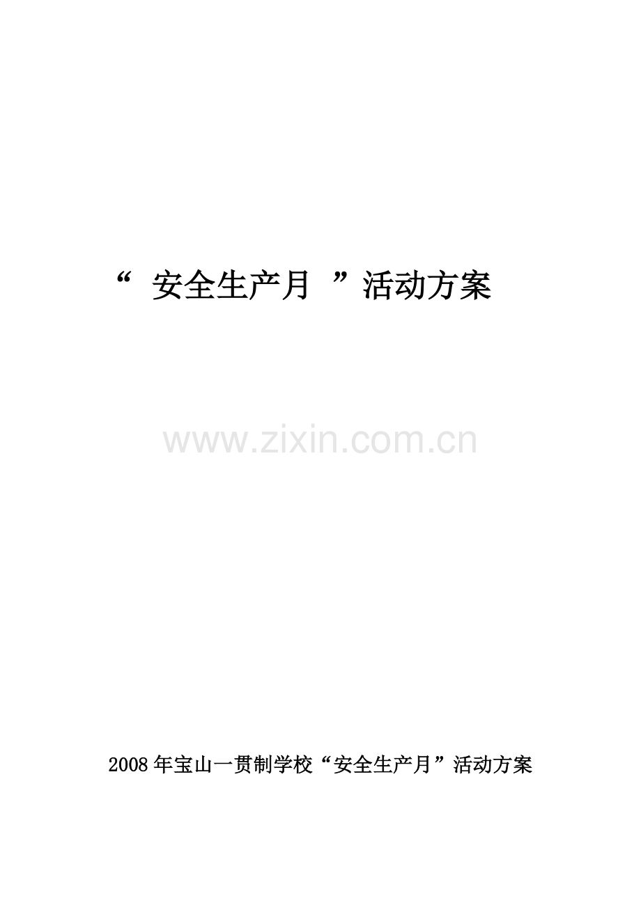 安全生产活动方案.docx_第1页