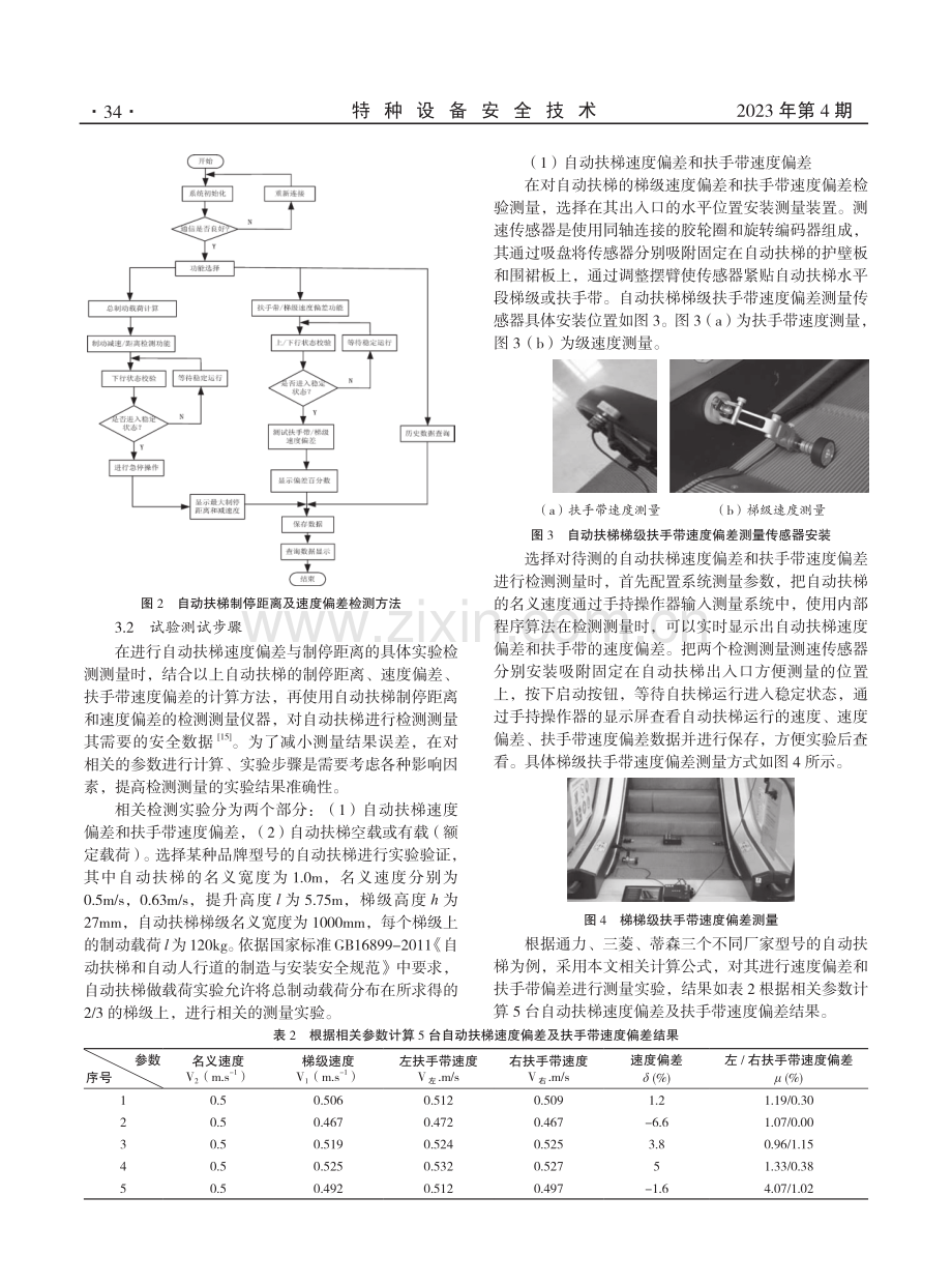 自动扶梯速度偏差与制停距离相关参数的计算及测量方法.pdf_第3页