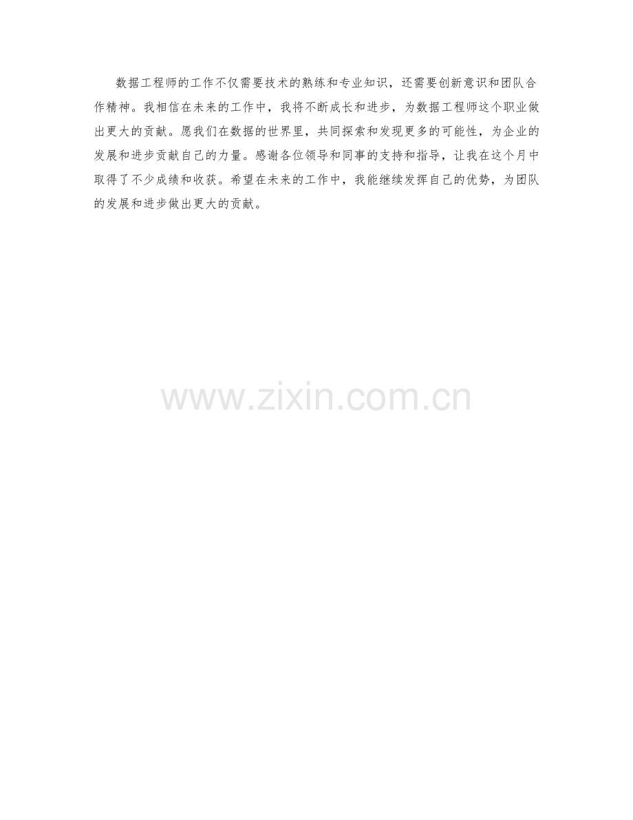 数据工程师月度工作总结.docx_第2页