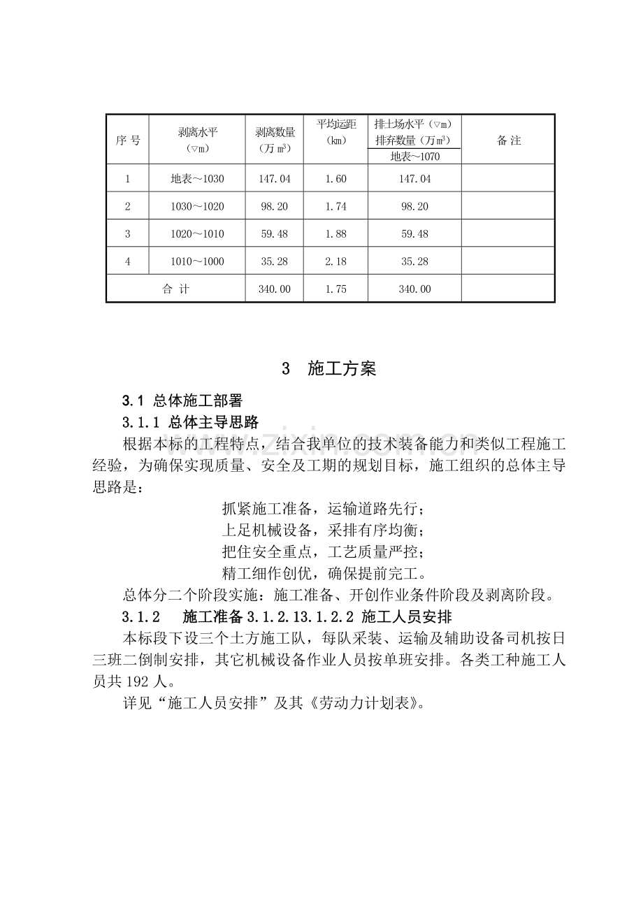 露天矿施工组织设计.docx_第1页