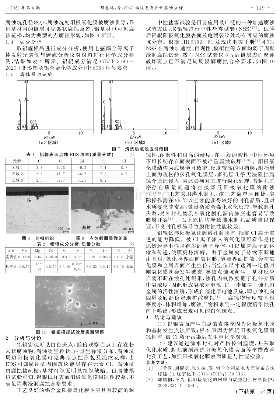 6063铝辊表面异常腐蚀分析.pdf_第2页