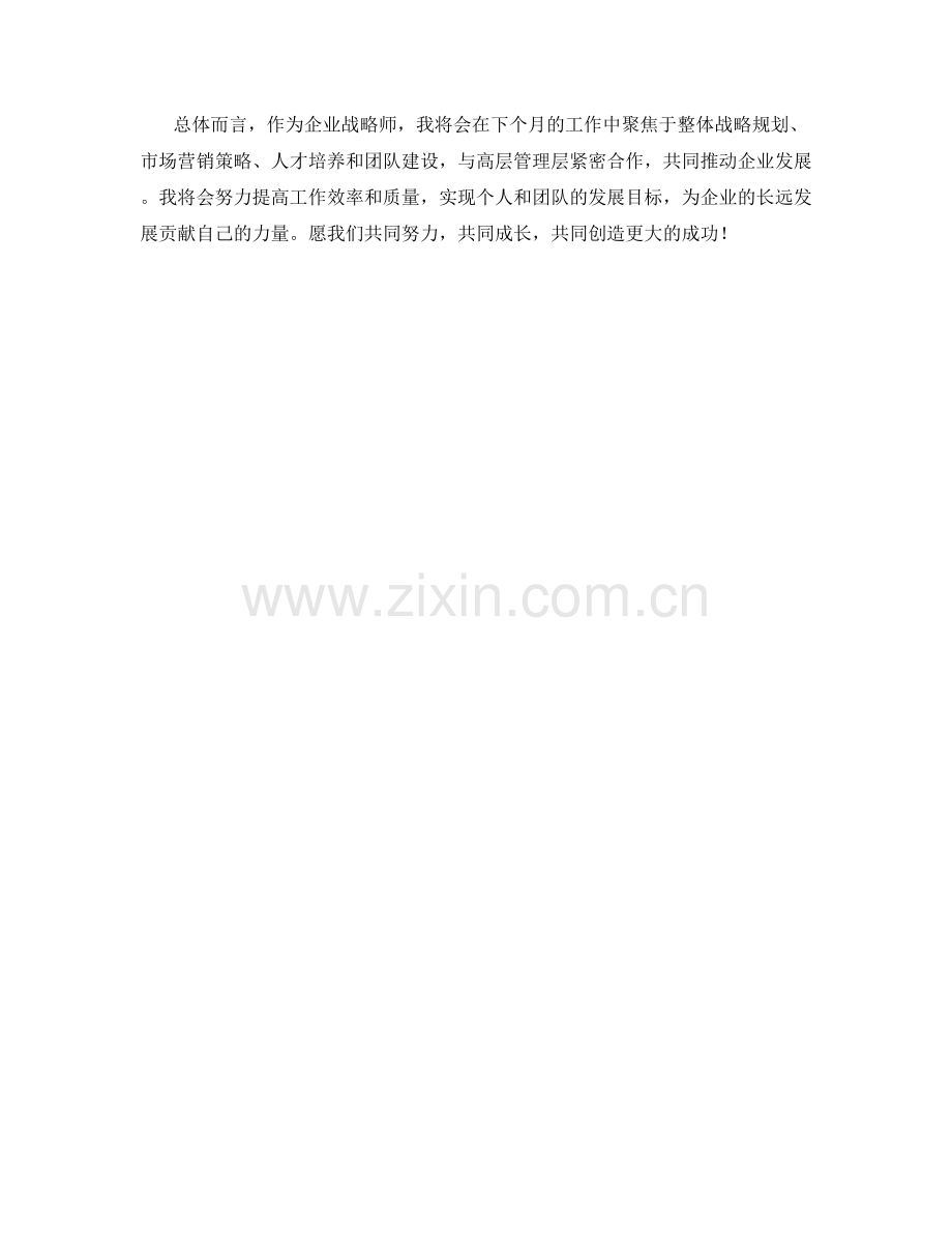 企业战略师个人月度工作计划精要.docx_第2页