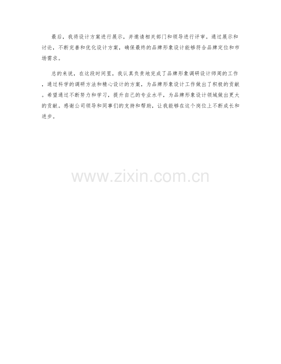 品牌形象调研设计师周工作总结.docx_第2页