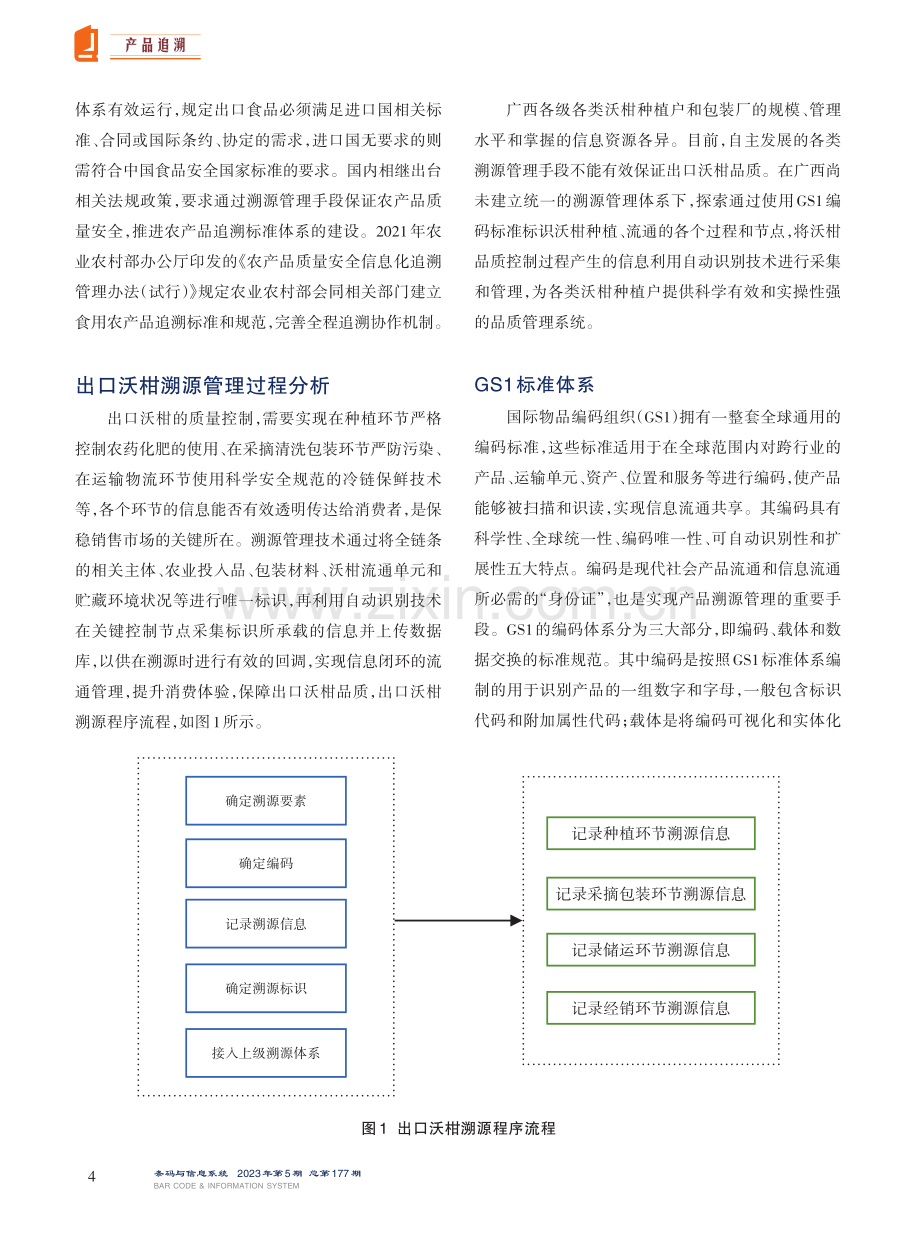 GS1标准应用出口沃柑溯源管理探讨.pdf_第2页