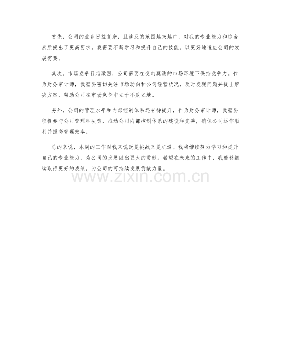 财务审计师周工作总结.docx_第2页