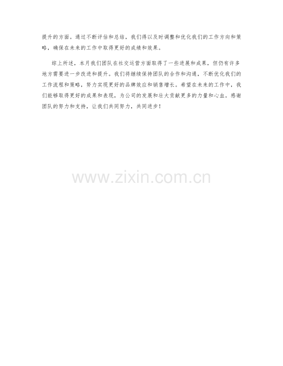 社交运营主管月度工作总结.docx_第2页