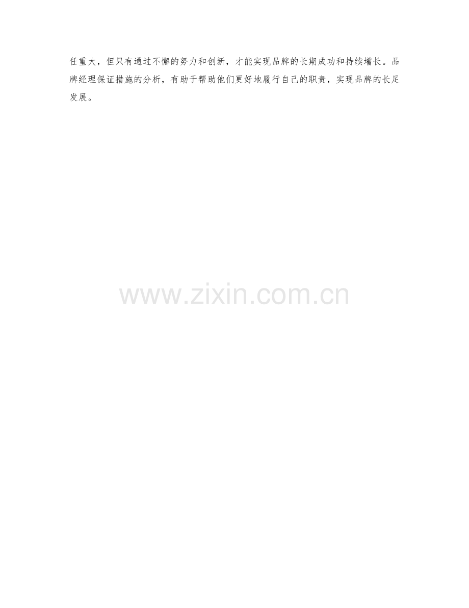 品牌经理保证措施分析.docx_第2页