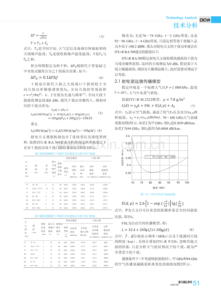 FOD探测雷达与射电天文业务的频率兼容性分析.pdf_第2页