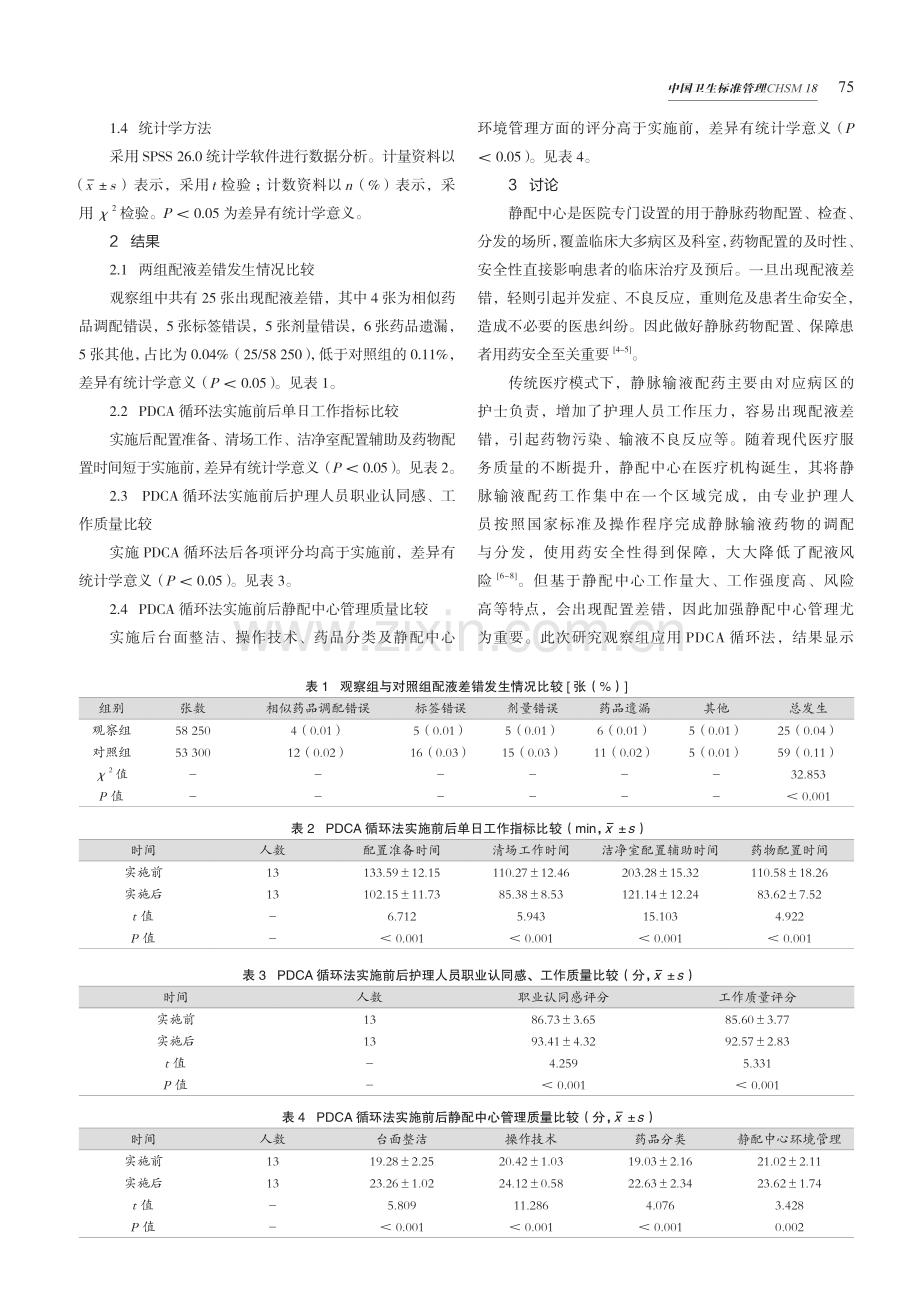 PDCA循环法在降低静配中心差错发生中的应用.pdf_第3页