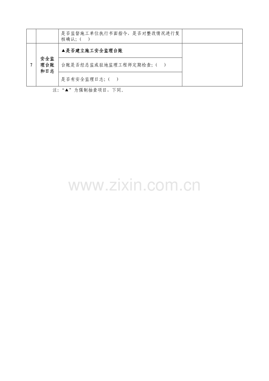 工程施工安全检查用表监理单位专用与施工单位内业专用.doc_第2页