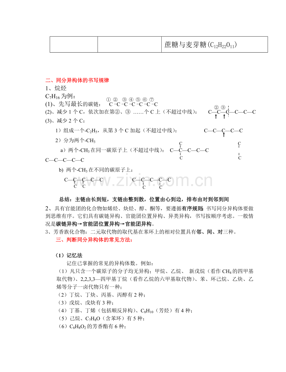 同分异构体知识点及练习.doc_第2页