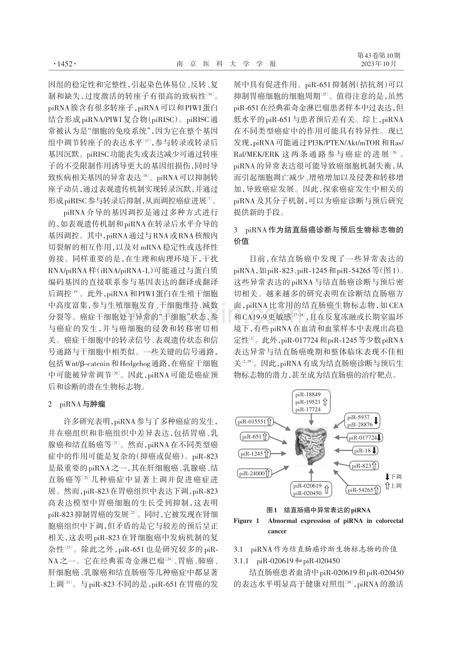 PIWI相互作用RNA：结直肠癌诊断和预后的生物标志物.pdf_第3页