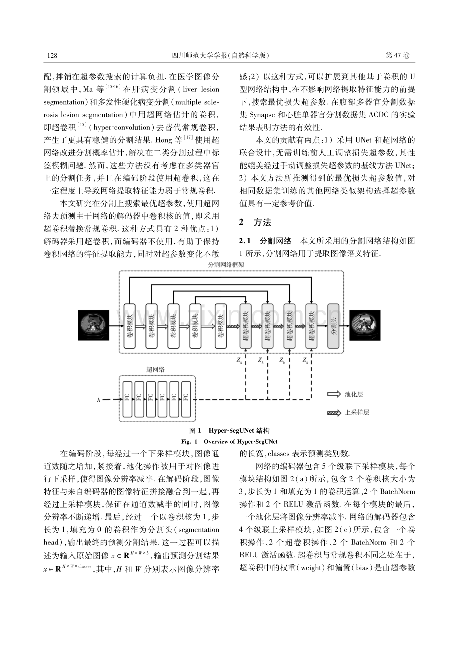 Hyper-SegUNet：基于超网络的超参自学习医学图像分割模型.pdf_第2页