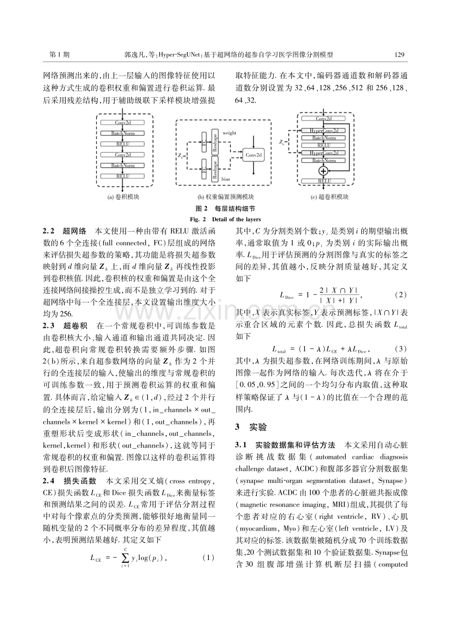 Hyper-SegUNet：基于超网络的超参自学习医学图像分割模型.pdf_第3页