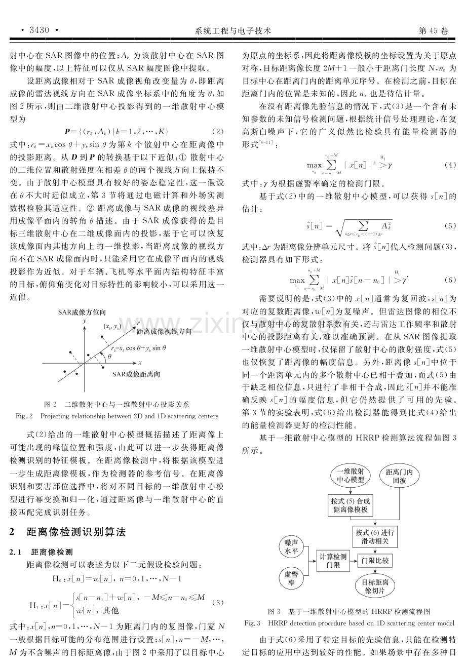 SAR图像辅助的雷达目标距离像检测识别.pdf_第3页