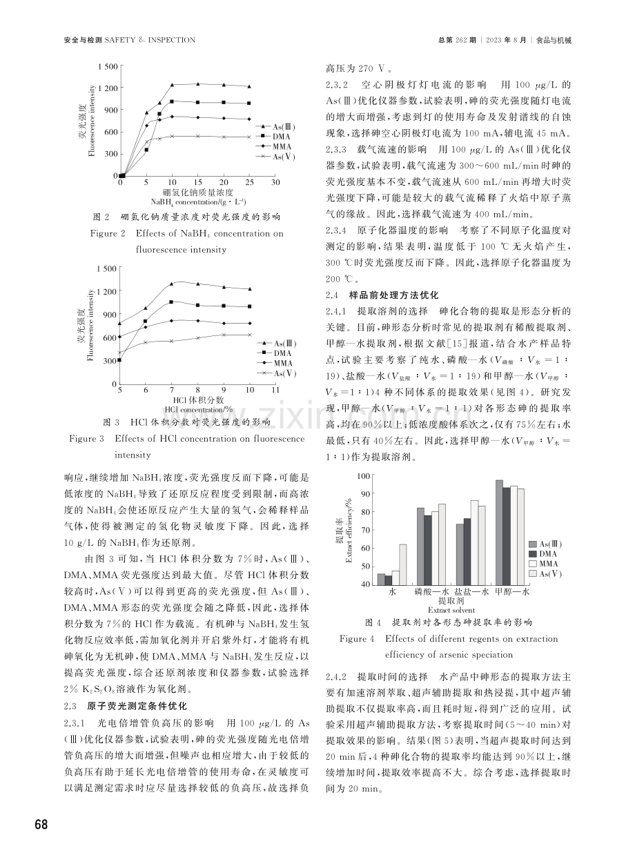 HPLC-AFS法测定水产品中4种砷形态.pdf_第3页