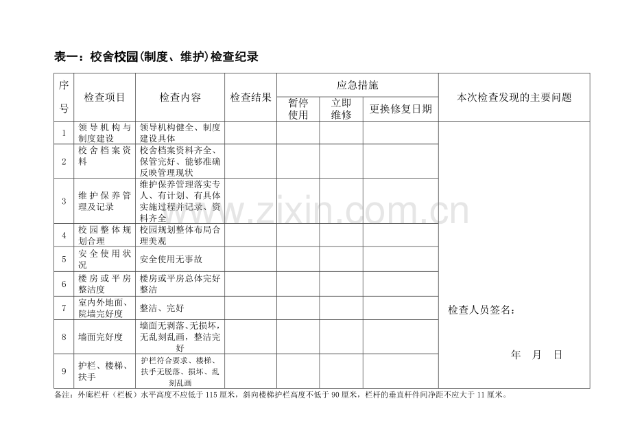 汶南镇中小学校舍校园消防安全检查表.doc_第3页