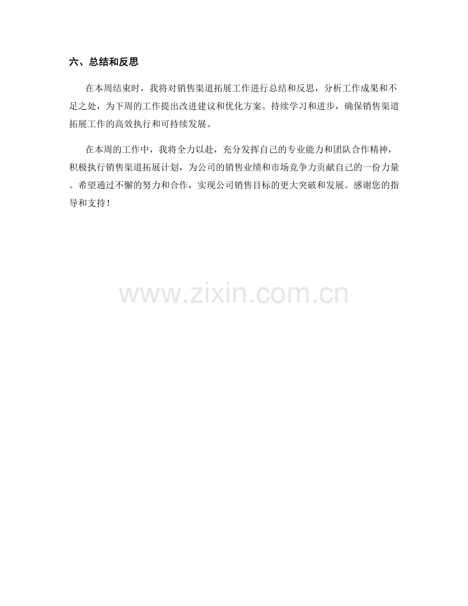 销售渠道拓展执行者周工作计划.docx_第2页