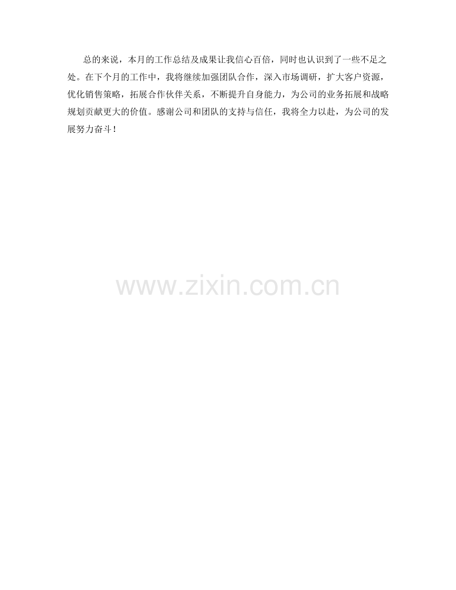 业务拓展及战略规划总监月度工作总结.docx_第2页