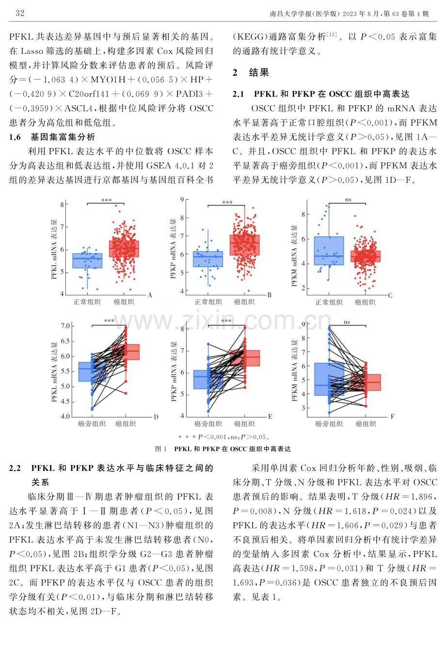 PFKL在口腔鳞状细胞癌中的表达及其对预后的影响.pdf_第3页