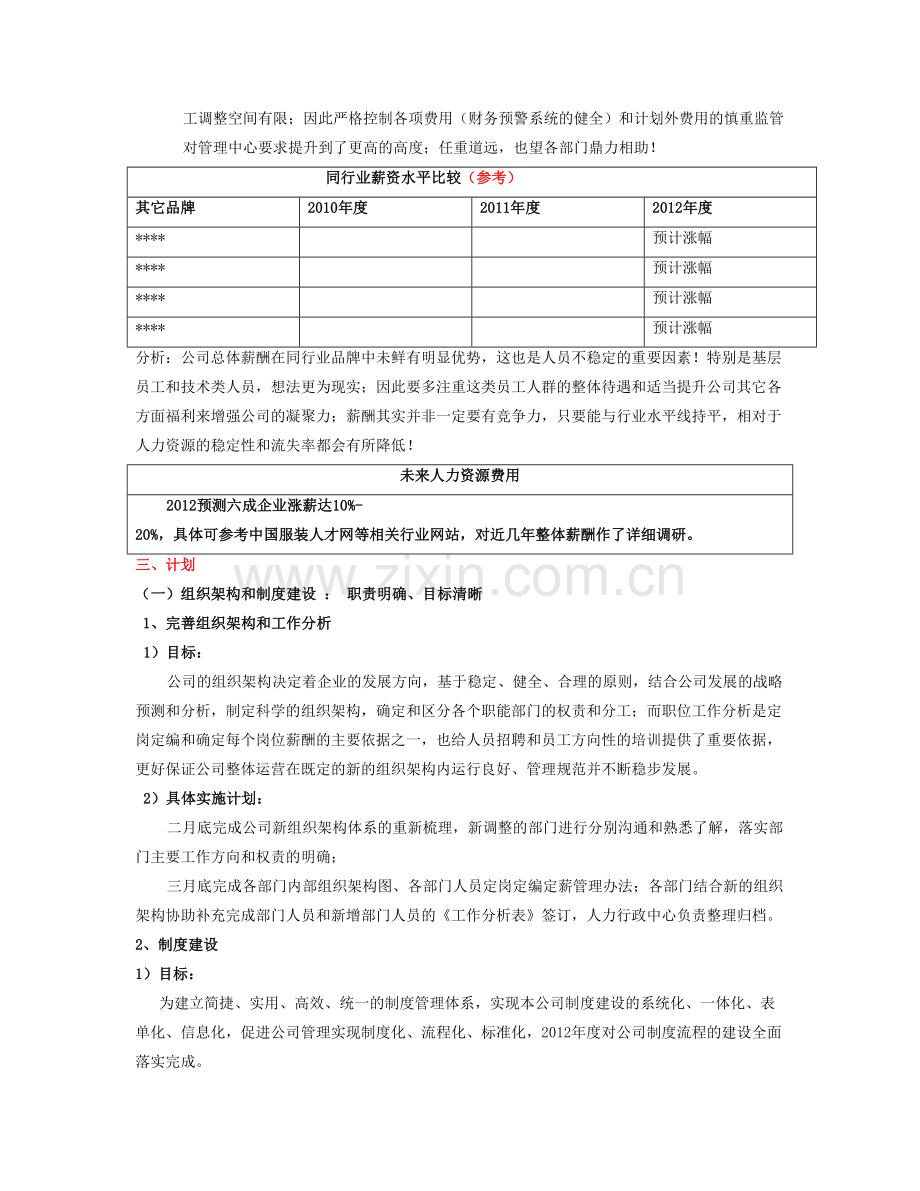 精选资料人力行政中心年度计划新.doc_第3页