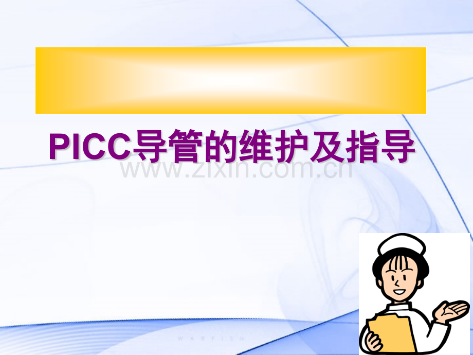 PICC导管的维护及指导.pptx_第1页