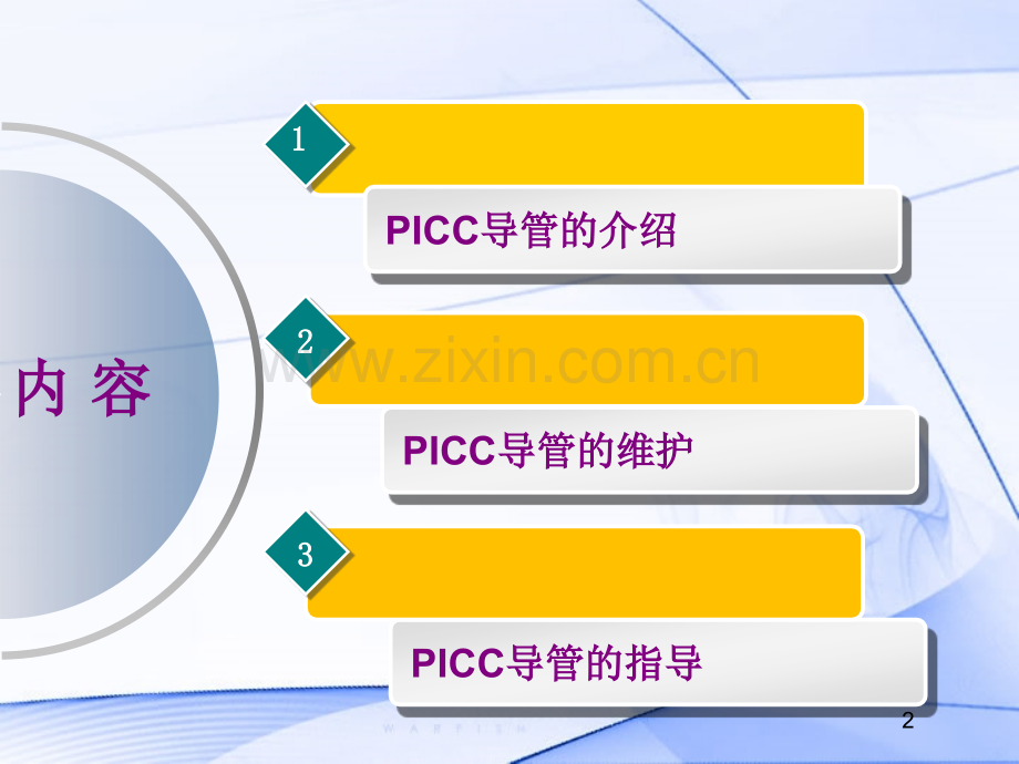 PICC导管的维护及指导.pptx_第2页