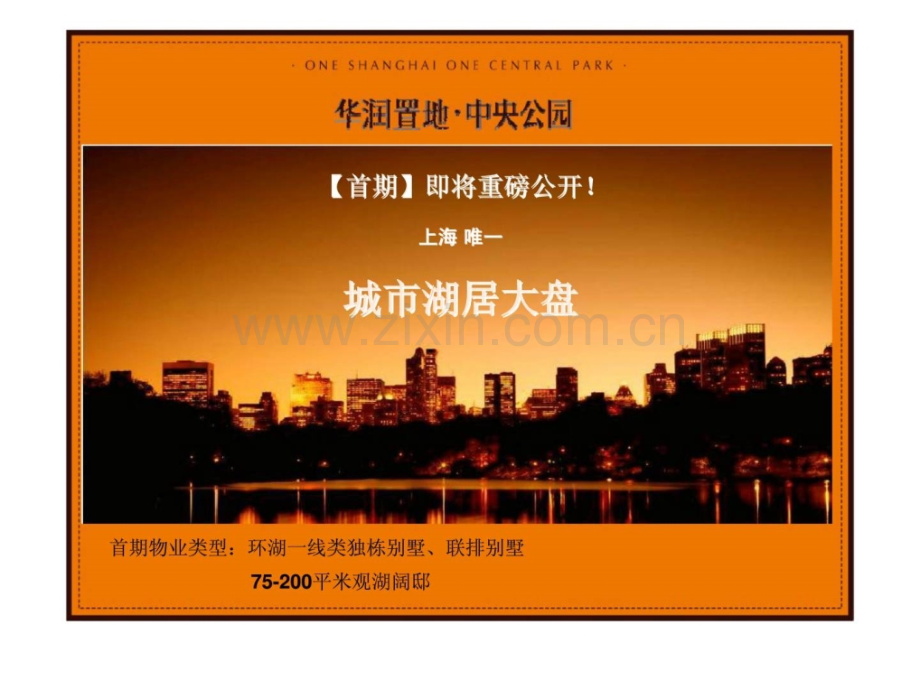 华润置地中央公园上海城市湖居大盘内部推介手册.pptx_第3页