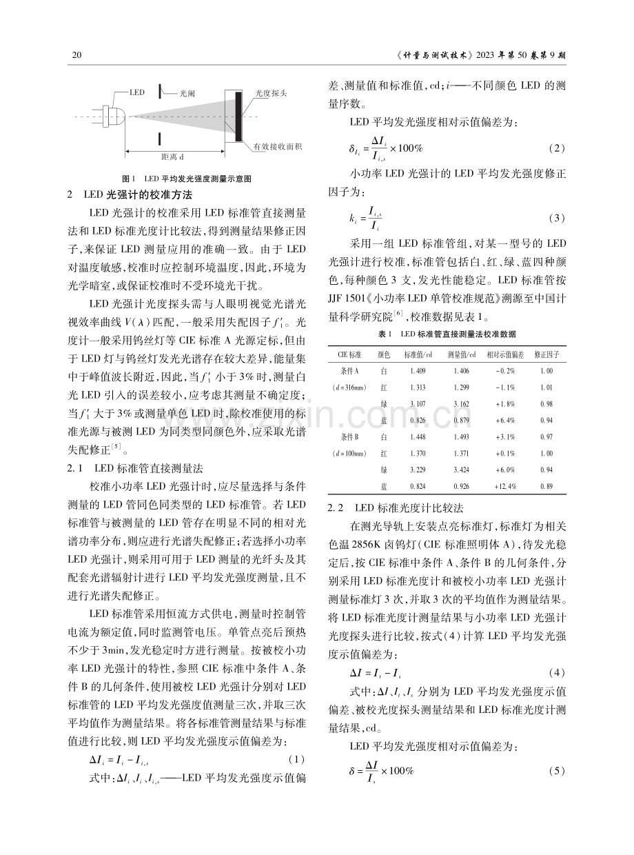 LED光强计校准方法研究.pdf_第2页