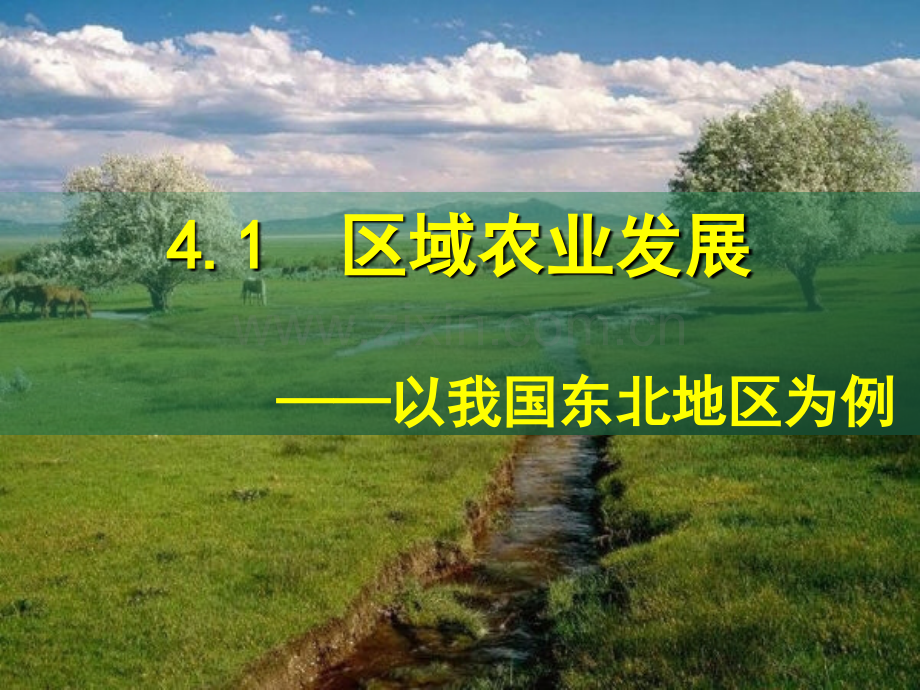 高中教育区域农业发展以我国东北地区为例新人教版必修3.pptx_第1页