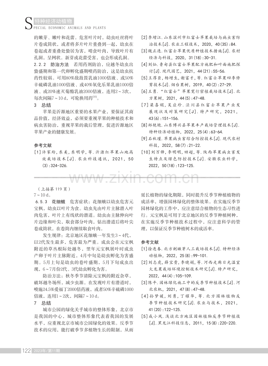 北京市城市公园绿化中元宝枫反季节种植技术.pdf_第3页