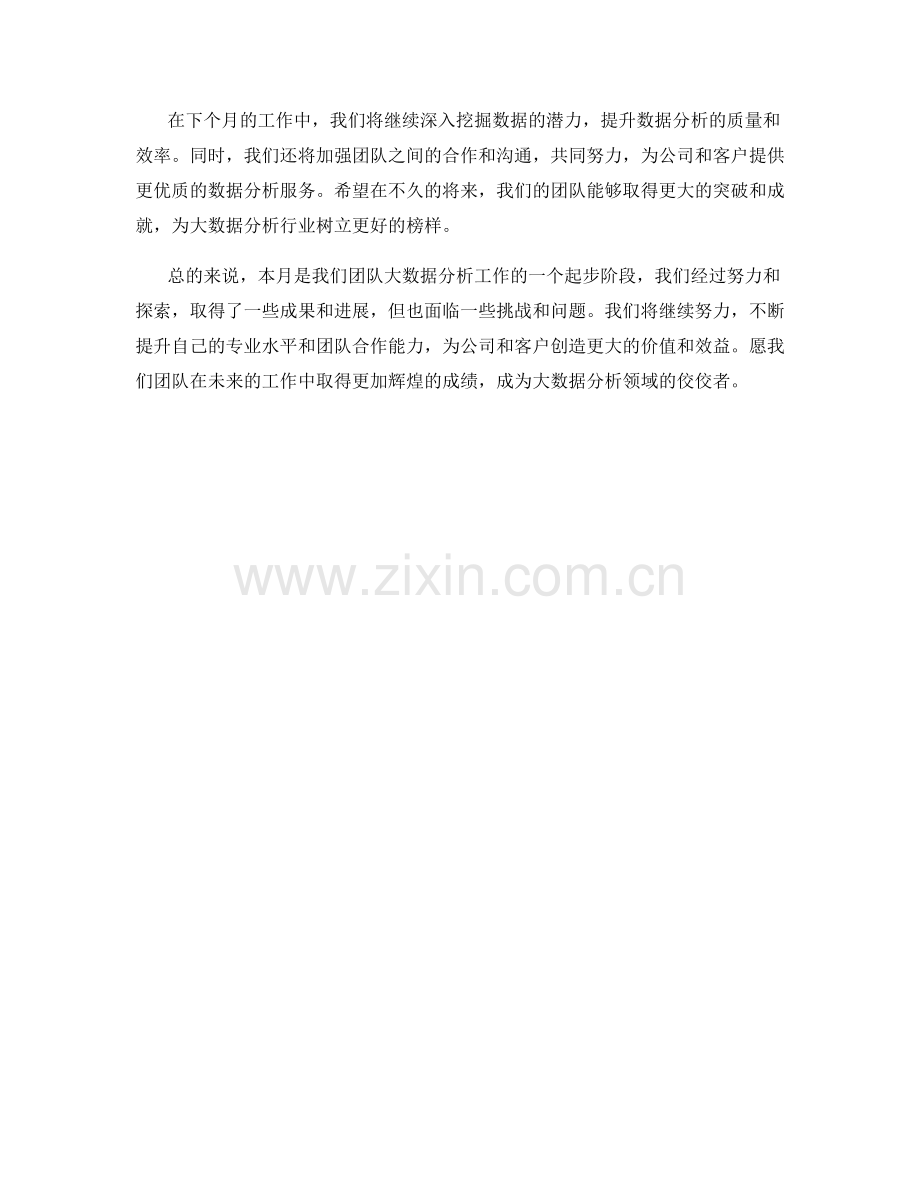 大数据分析月度工作总结.docx_第2页