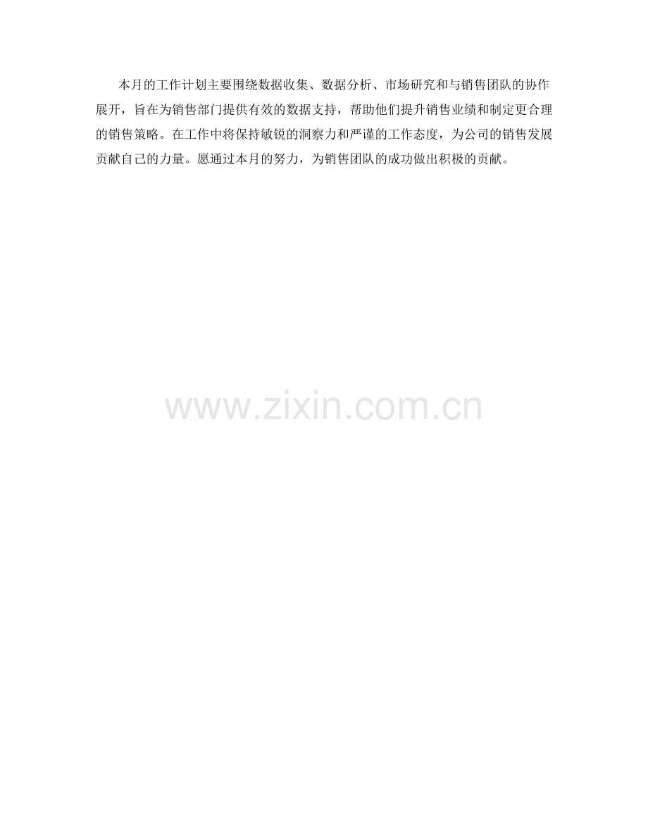 销售数据分析师月度工作计划.docx_第3页