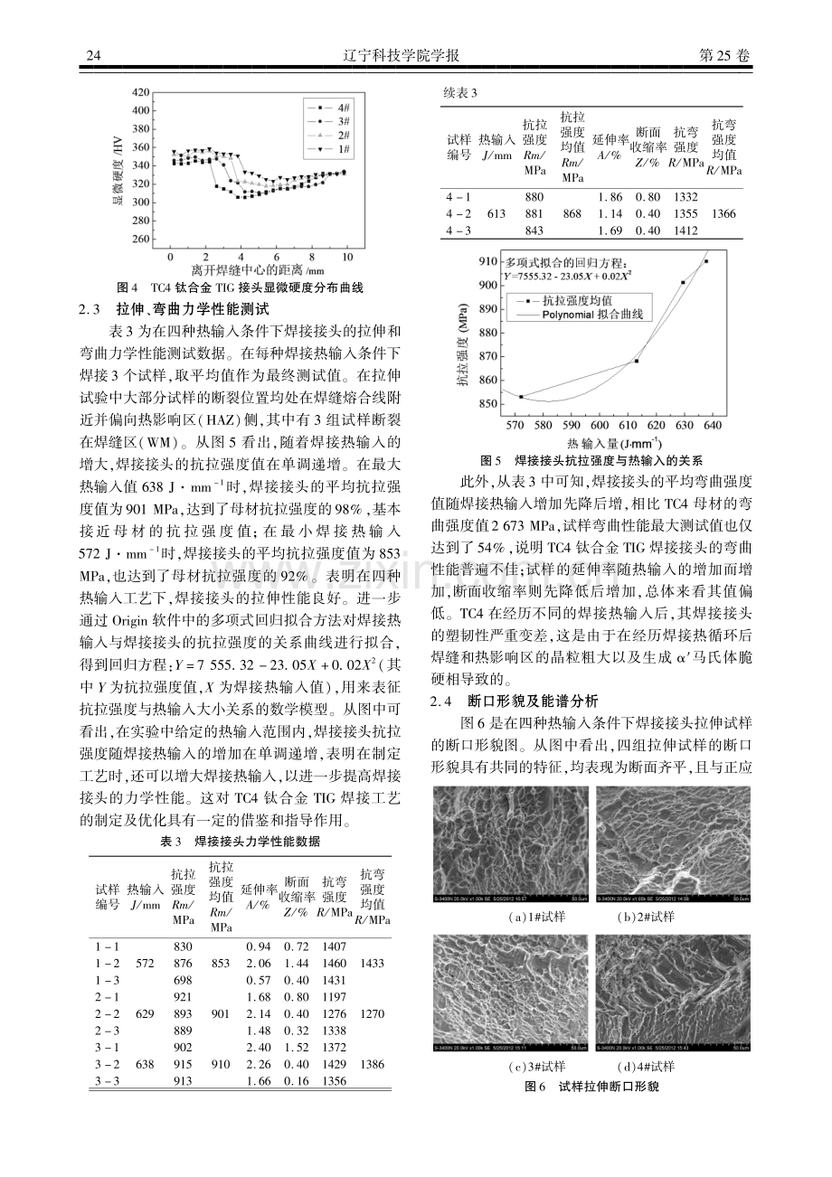 TC4钛合金TIG焊接接头的组织和力学性能研究.pdf_第3页