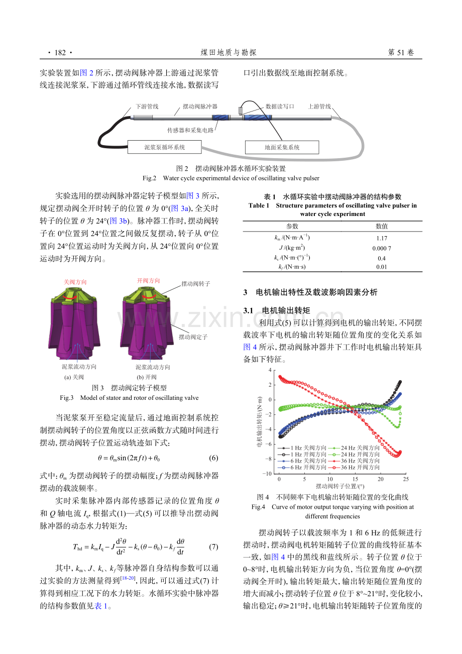 摆动阀式泥浆脉冲器电机输出特性及影响因素分析.pdf_第3页