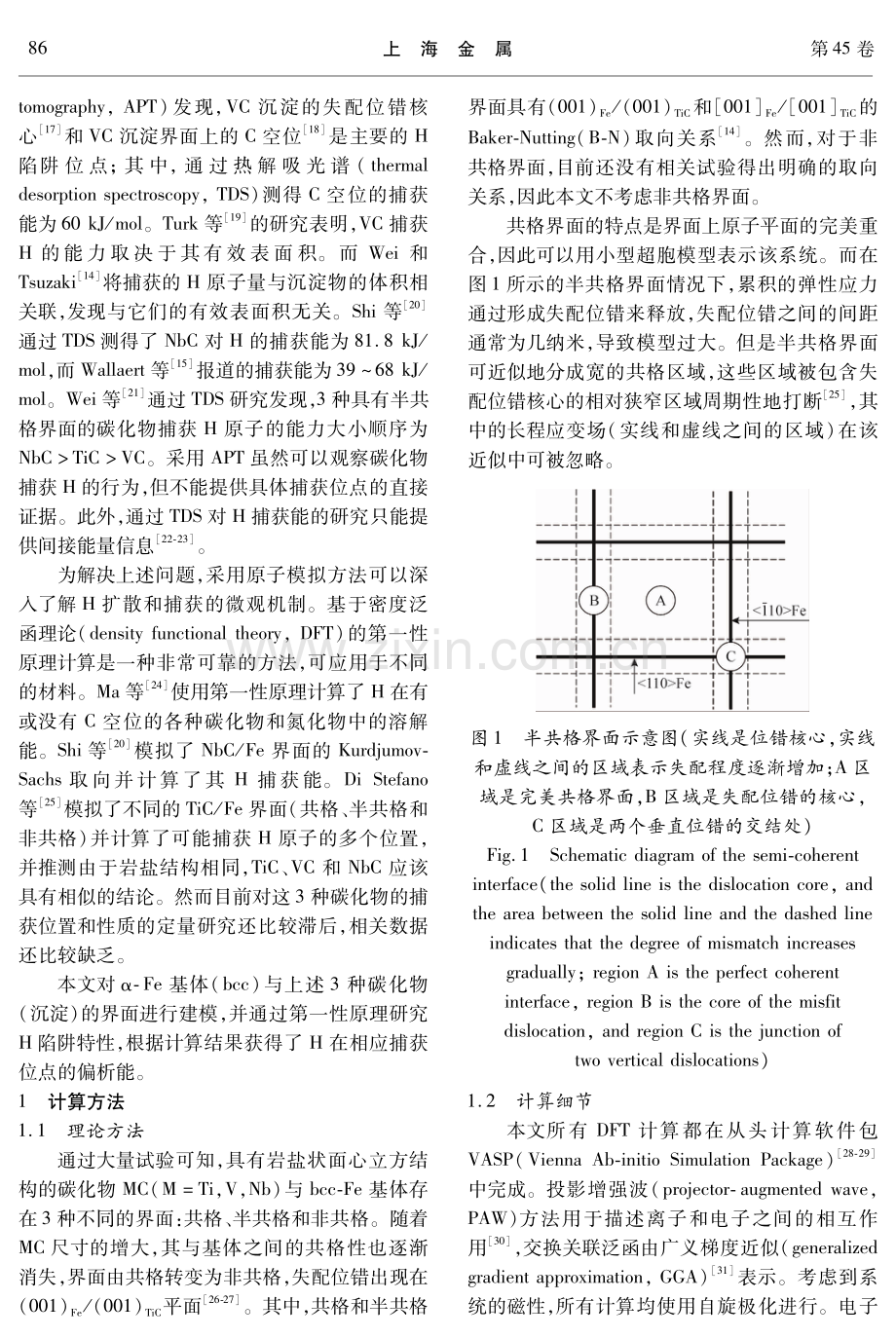 α-Fe中氢与碳化物相互作用的第一性原理研究.pdf_第2页