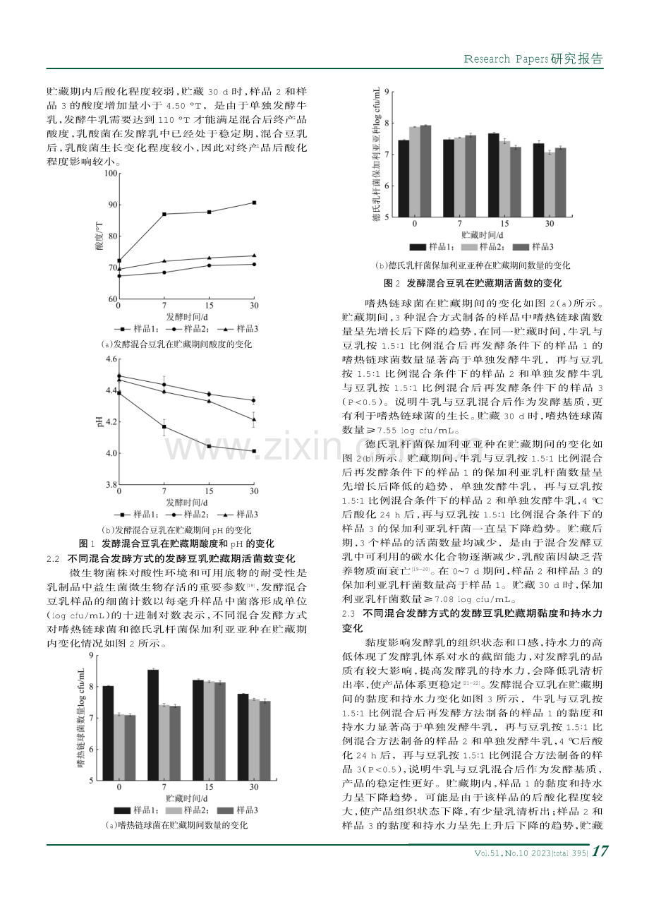 不同混合发酵方式对发酵豆乳贮藏品质的影响.pdf_第3页