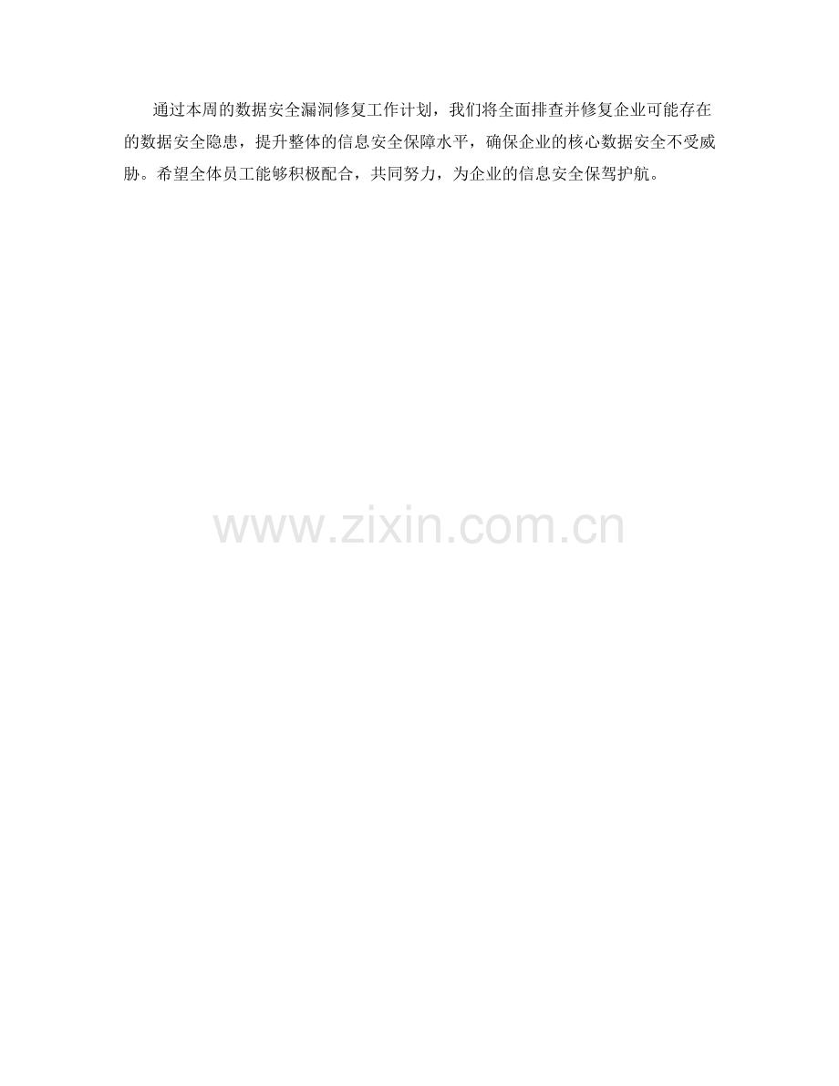 数据安全漏洞修复周工作计划.docx_第2页