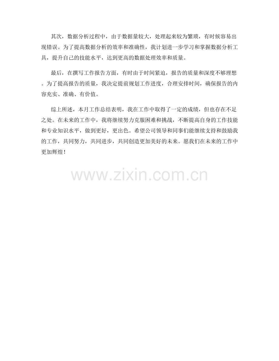 商务分析师月度工作总结.docx_第2页