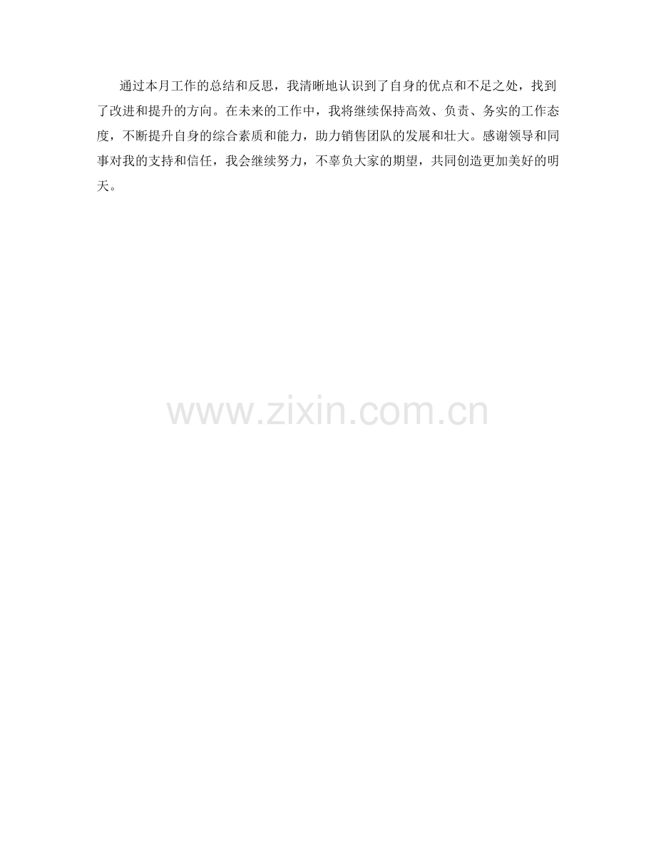 销售业务副总裁助理月度工作总结.docx_第2页