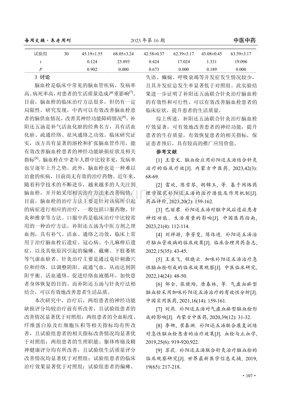 补阳还五汤联合针灸治疗脑血栓疗效分析.pdf_第3页