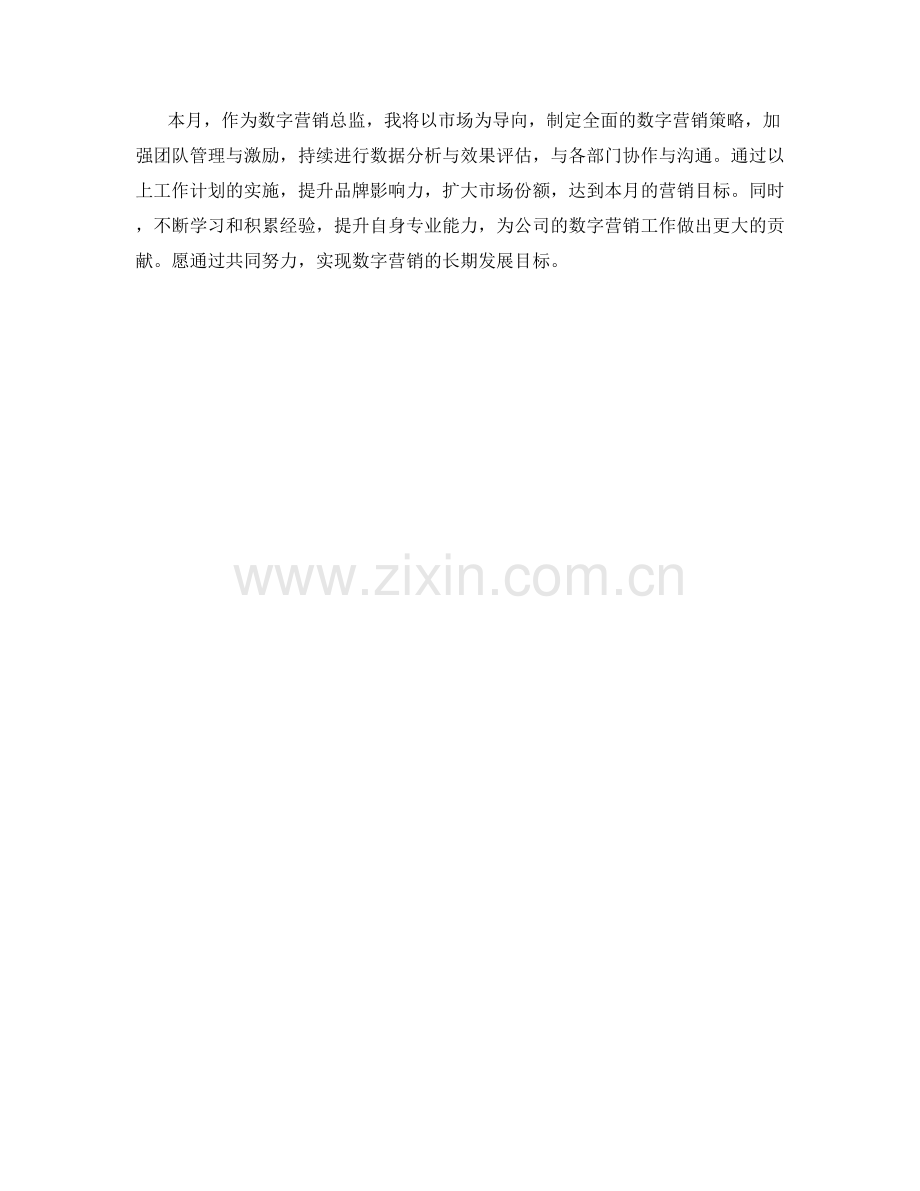 数字营销总监月度工作计划.docx_第2页