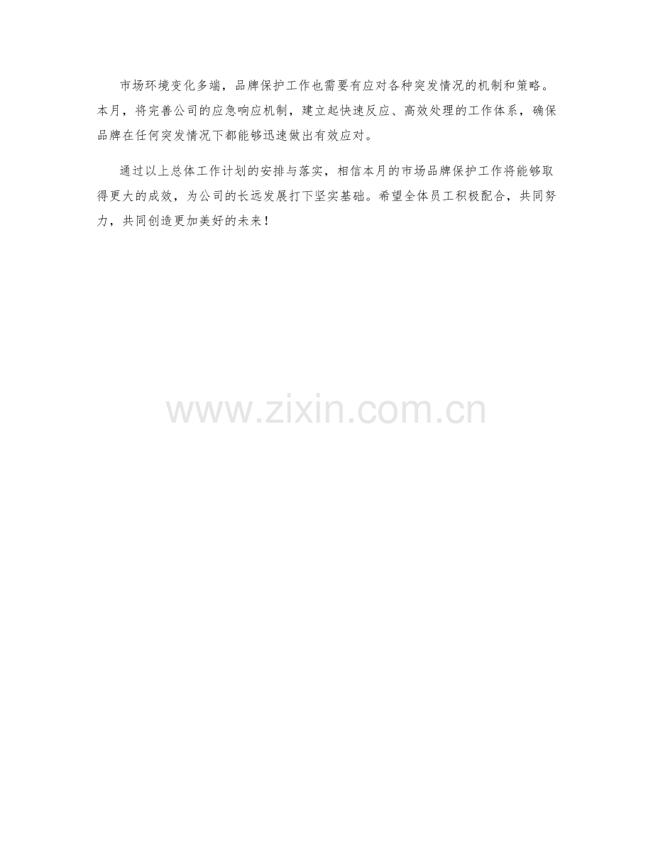 市场品牌保护总监月度工作计划.docx_第2页